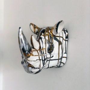 Rhino in silver – SOLD