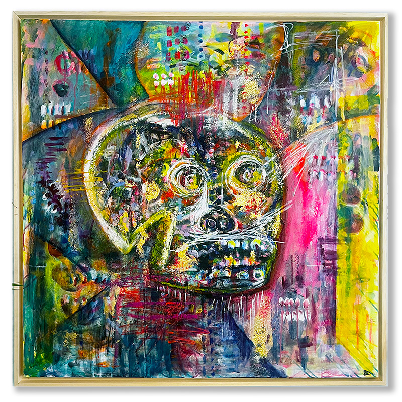 Tough - Mixed media on canvas