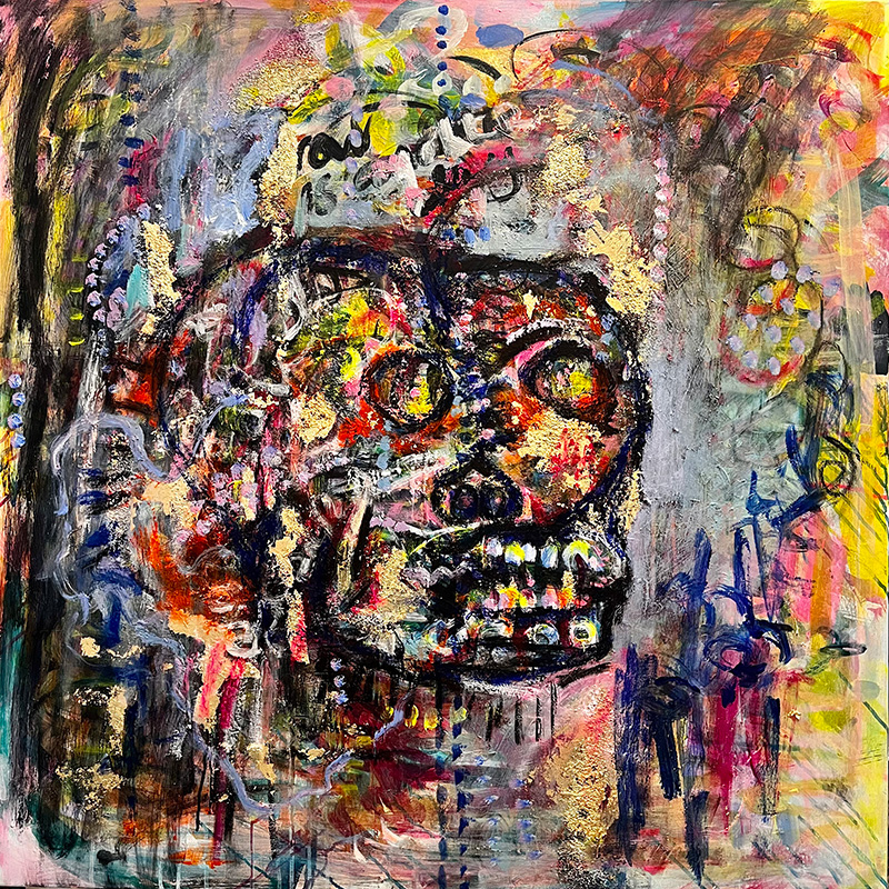 head appears in the painting
